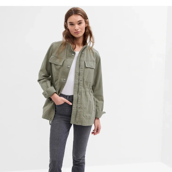 BP Utility Jacket Army Green Barn Jacket Outdoors Forest Woods Gorpcore Military - Picture 8 of 8